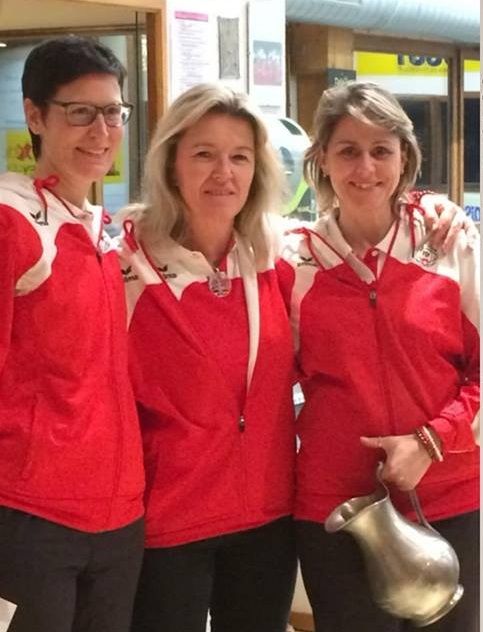 29ème Bouchon d'Or Féminin de Montreux.
La triplette de l’équipe Suisse s'impose avec Ludivine Maitre-Wicky, Nathalie Poget et Corinne Althaus. (2-3 février 2019)